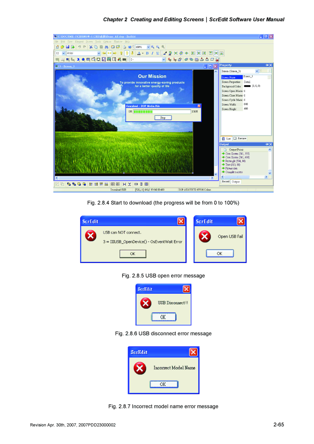 Delta Electronics DOP-AS Series, DOP-AE Series, DOP-A Series manual Start to download the progress will be from 0 to 100% 