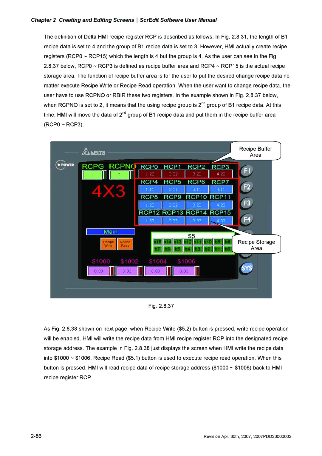 Delta Electronics DOP-AS Series, DOP-AE Series, DOP-A Series manual Revision Apr th, 2007, 2007PDD23000002 