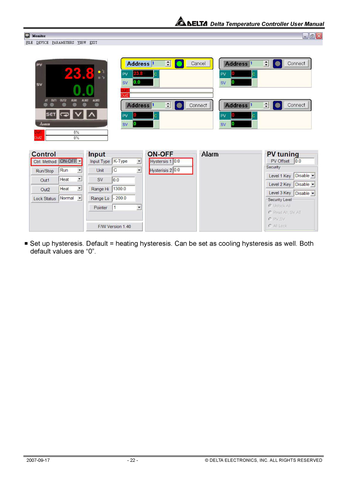 Delta Electronics DTC1000R, DTA4896R1 user manual Delta ELECTRONICS, INC. ALL Rights Reserved 