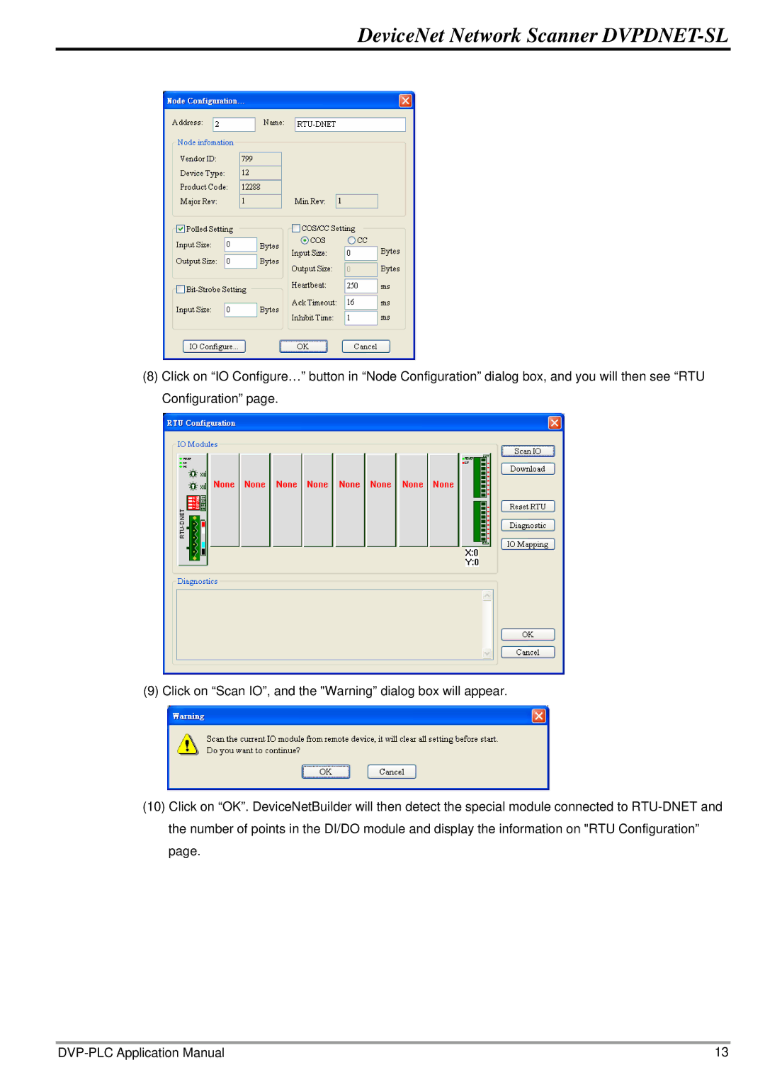 Delta Electronics manual DeviceNet Network Scanner DVPDNET-SL 