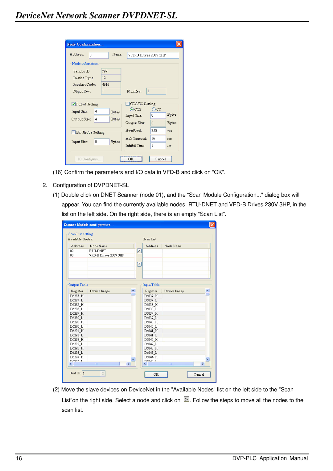 Delta Electronics manual DeviceNet Network Scanner DVPDNET-SL 