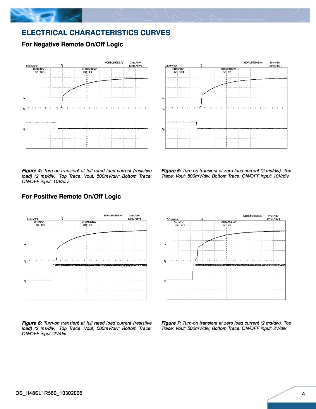 Delta Electronics H48SL manual For Negative Remote On/Off Logic, For Positive Remote On/Off Logic 