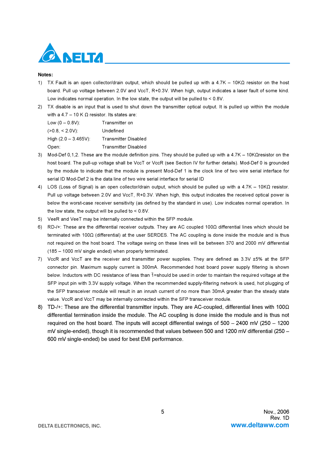 Delta Electronics LCP-2125 specifications Open 