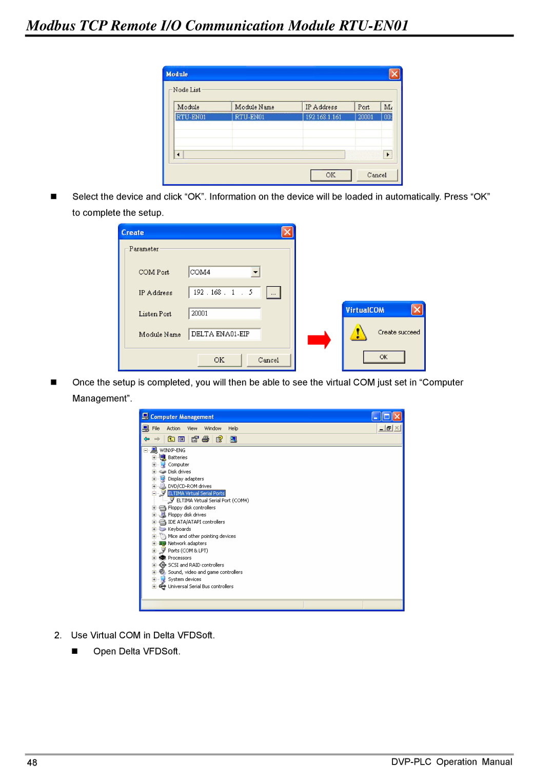 Delta Electronics operation manual Modbus TCP Remote I/O Communication Module RTU-EN01 