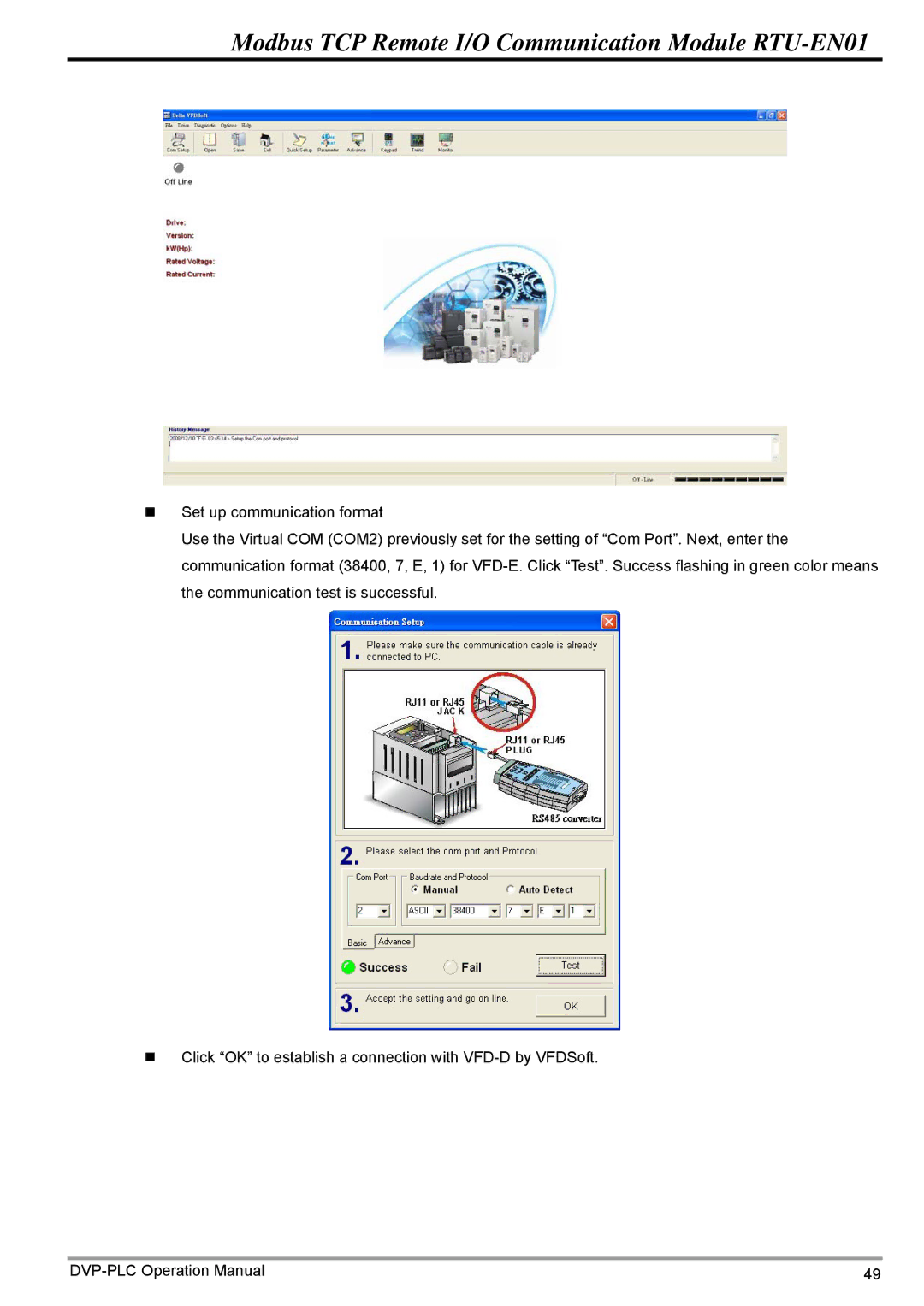 Delta Electronics operation manual Modbus TCP Remote I/O Communication Module RTU-EN01 