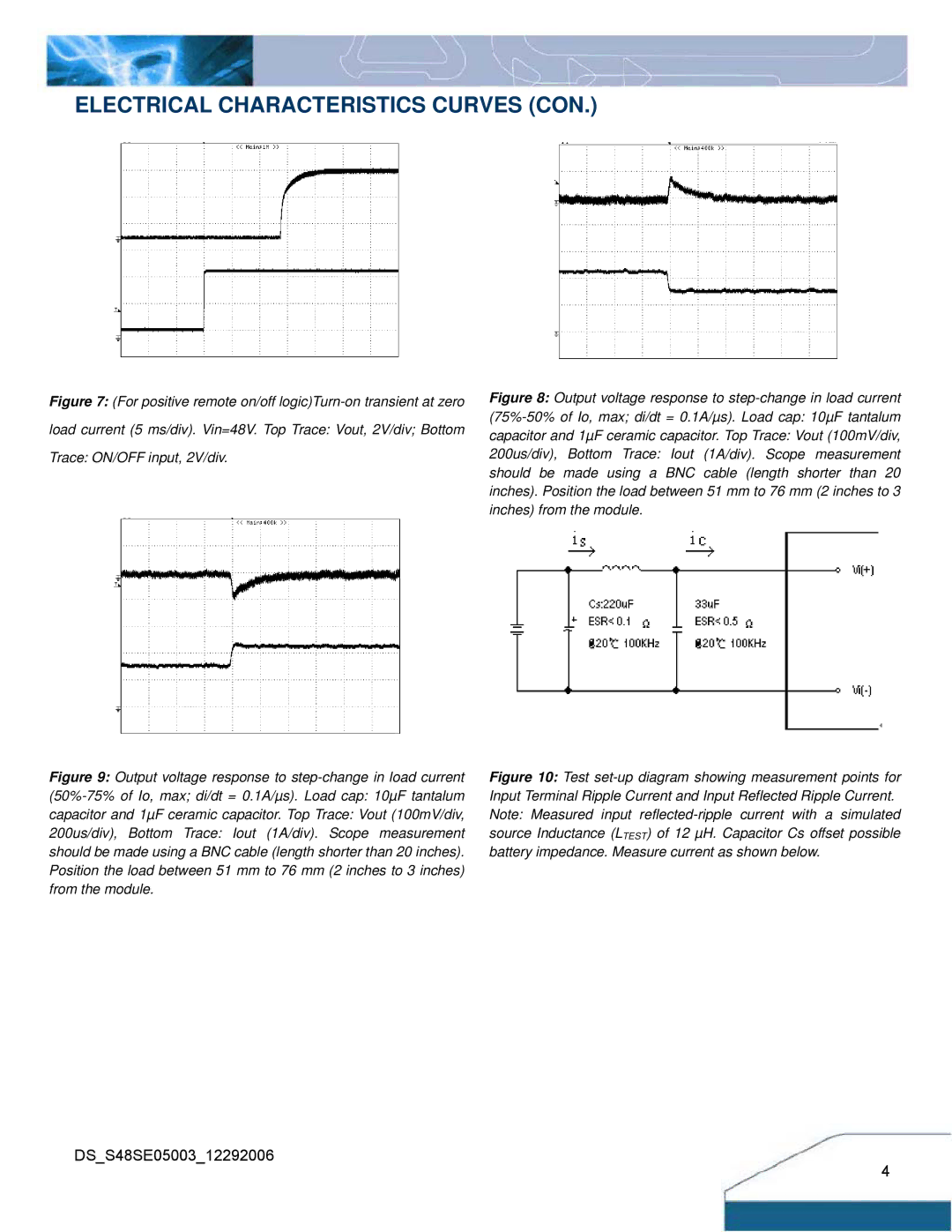 Delta Electronics S48SE manual Electrical Characteristics Curves CON 