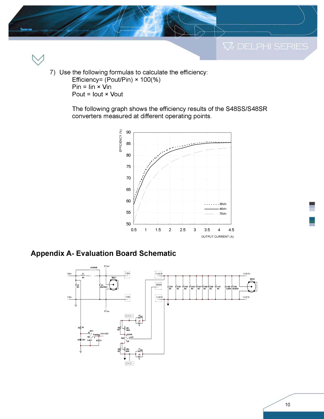 Delta Electronics S48SS manual Appendix A- Evaluation Board Schematic 