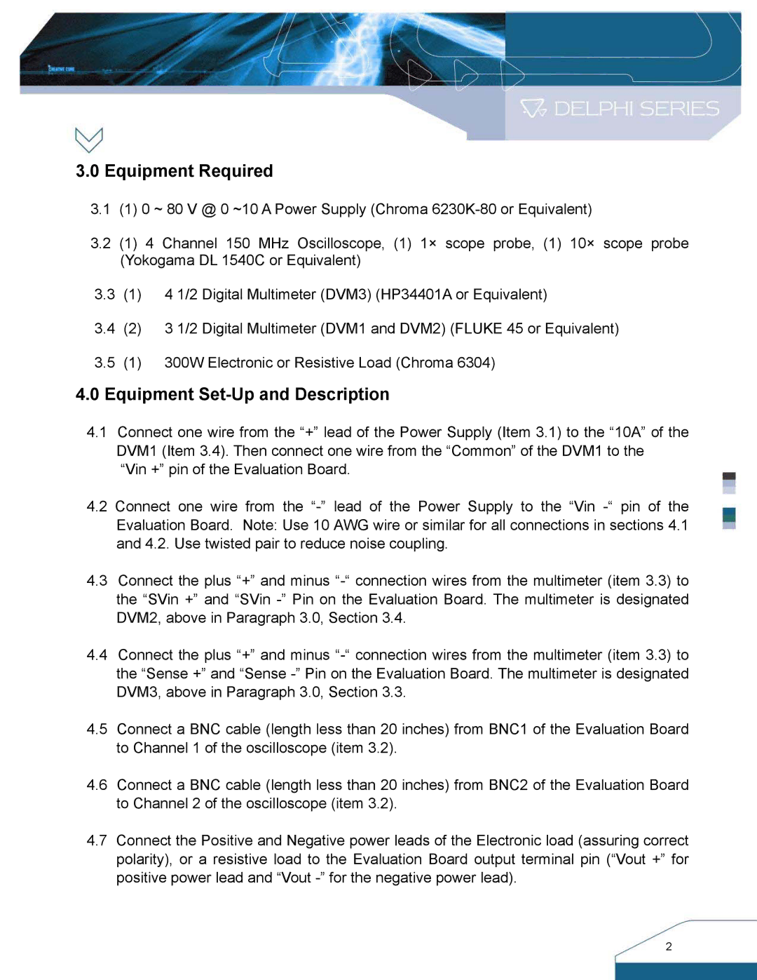 Delta Electronics S48SS manual Equipment Required, Equipment Set-Up and Description 