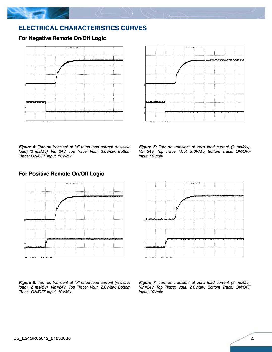 Delta Electronics Series E24SR manual For Negative Remote On/Off Logic, For Positive Remote On/Off Logic 