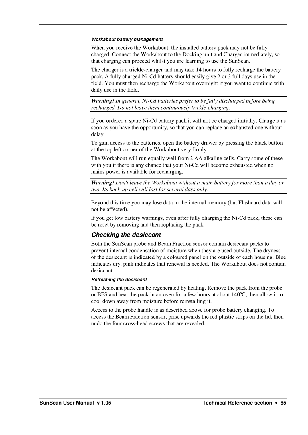 Delta Electronics SS1-UM-1.05 user manual Checking the desiccant 