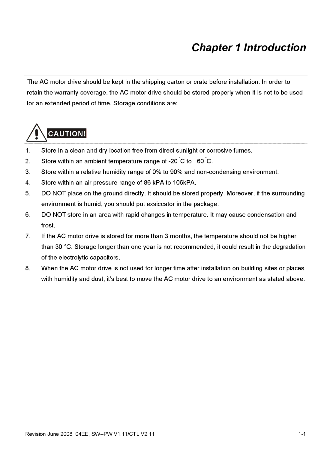 Delta Electronics VFD-E manual Introduction 