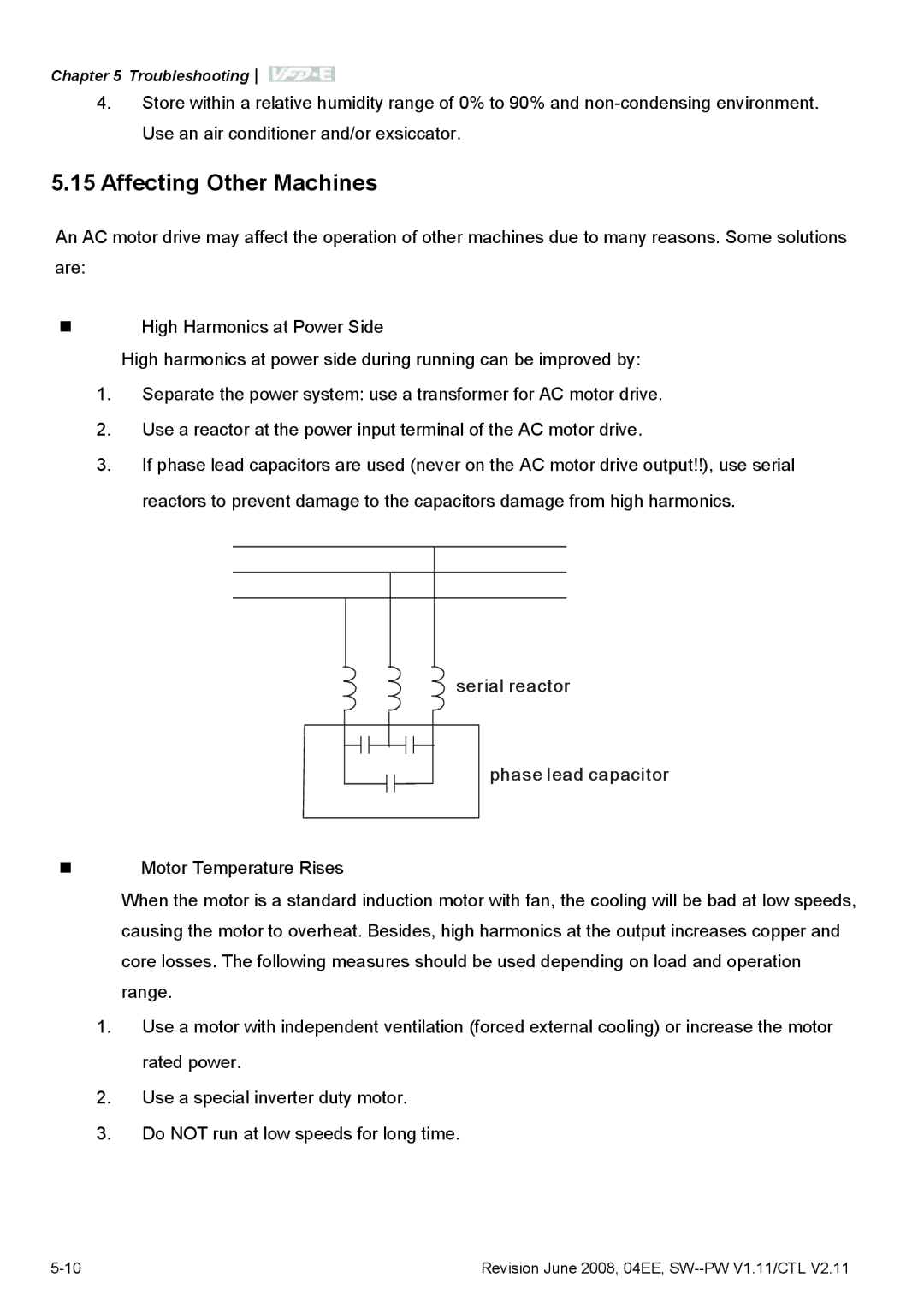 Delta Electronics VFD-E manual Affecting Other Machines 