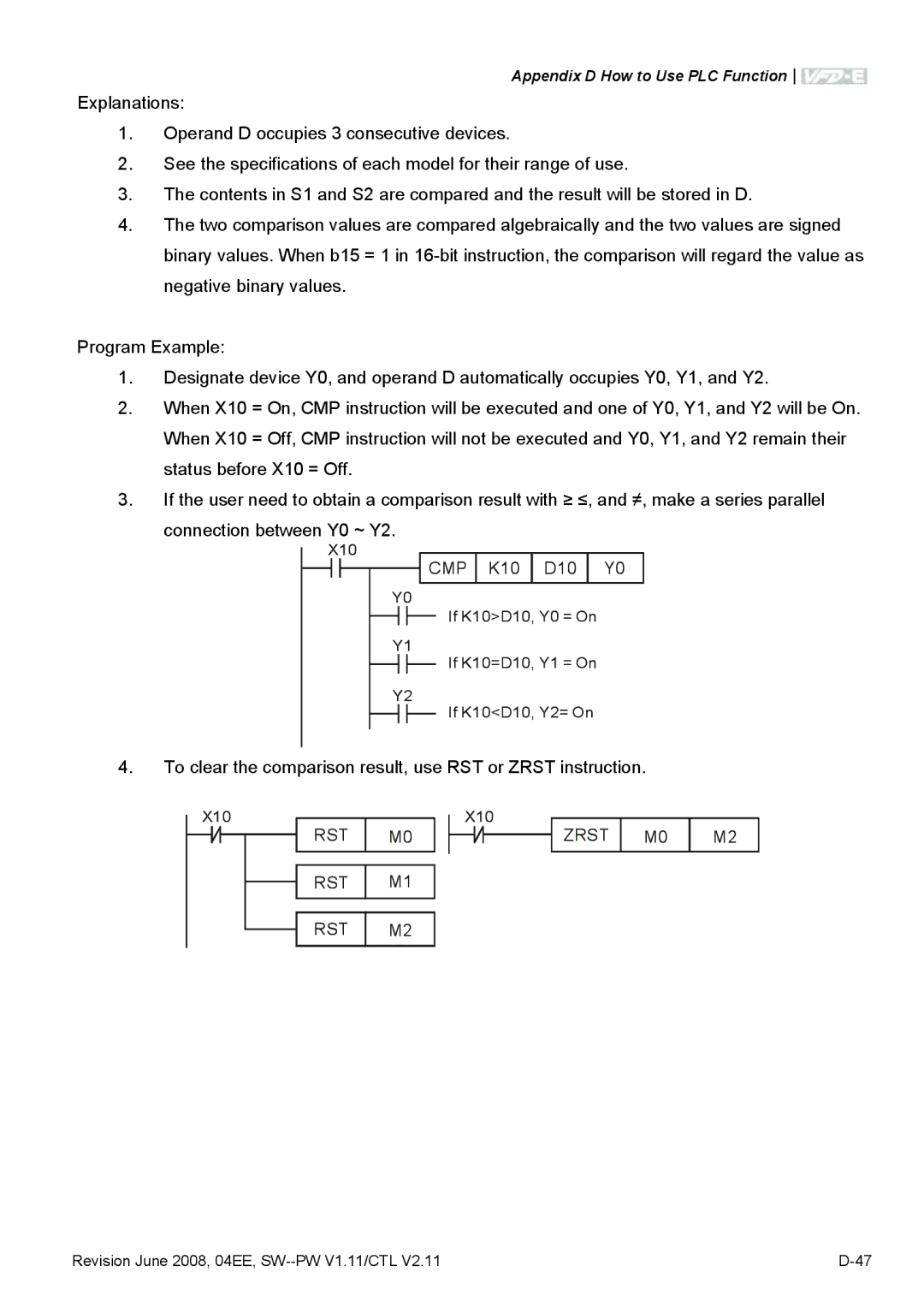 Delta Electronics VFD-E manual RST M0 RST M1, Zrst M0 M2 RST M2 