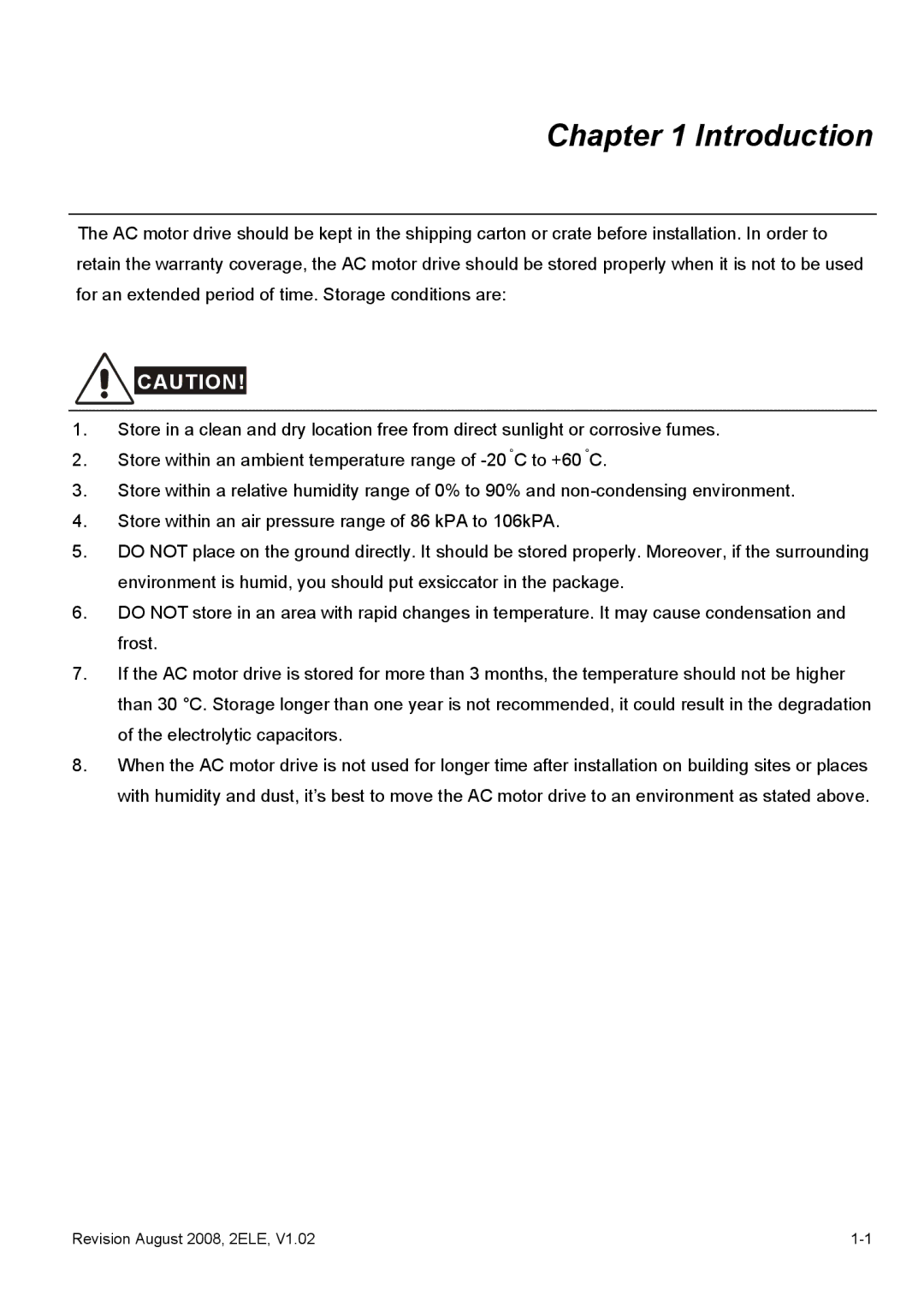 Delta Electronics VFD-EL manual Introduction 