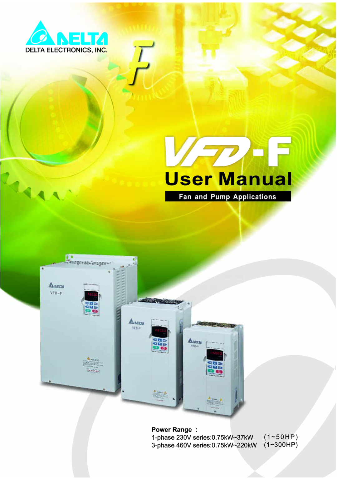 Delta Electronics VFD-F Series manual 