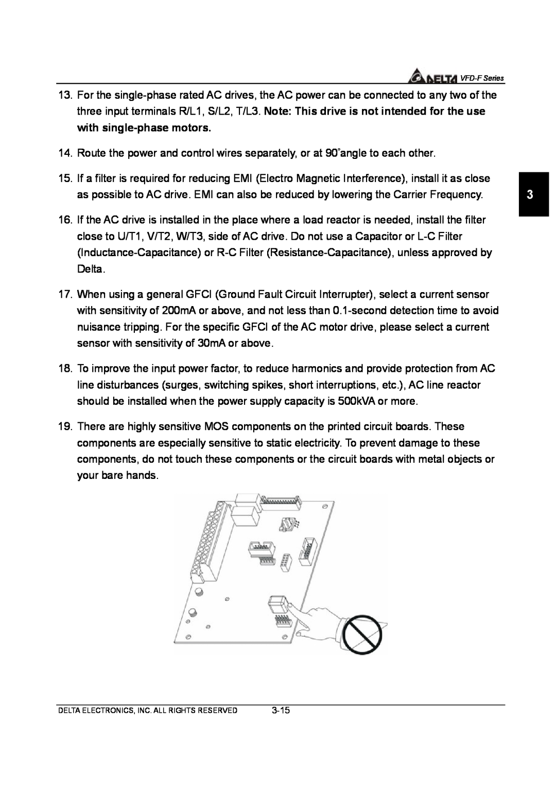 Delta Electronics VFD-F Series manual 