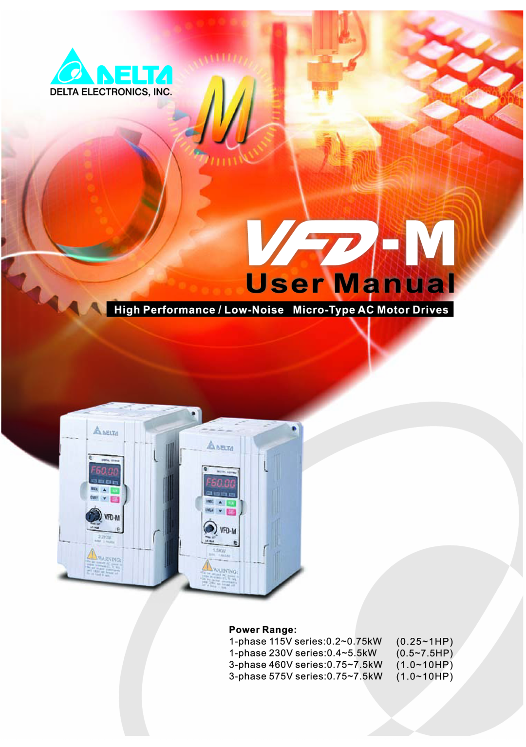 Delta Electronics VFD-M manual 