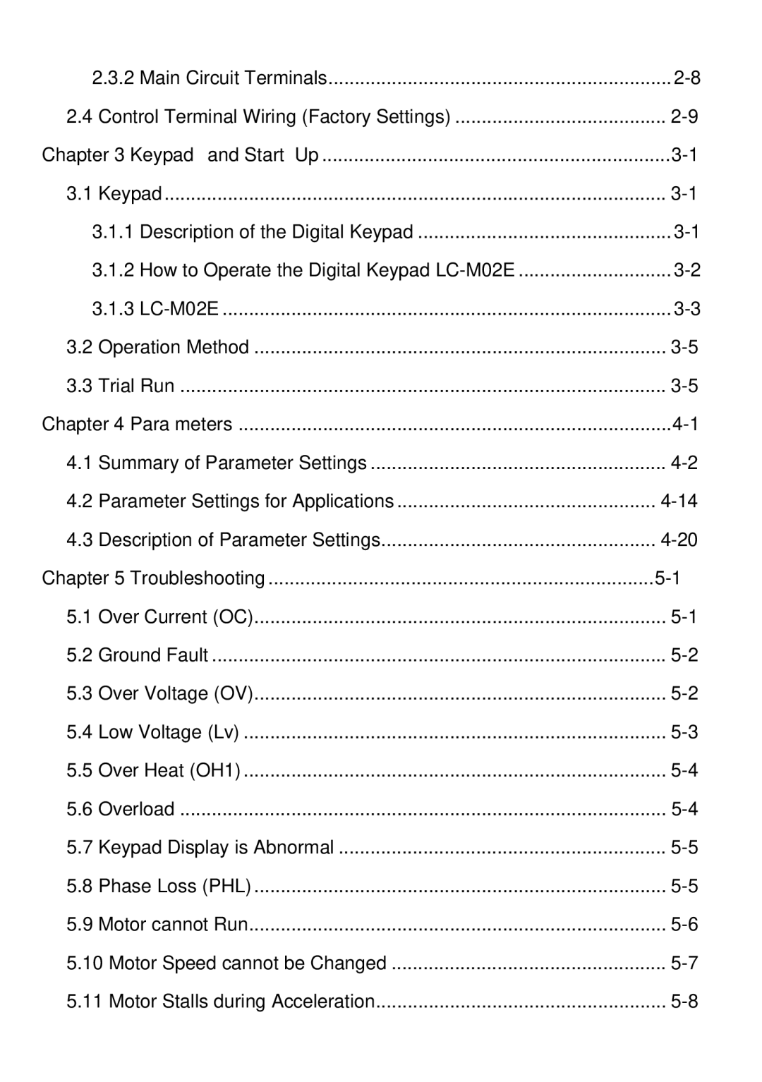 Delta Electronics VFD-M manual Keypad and Start Up, Parameters, Troubleshooting 