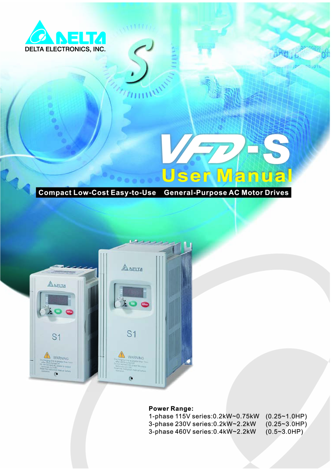 Delta Electronics VFD-S manual 