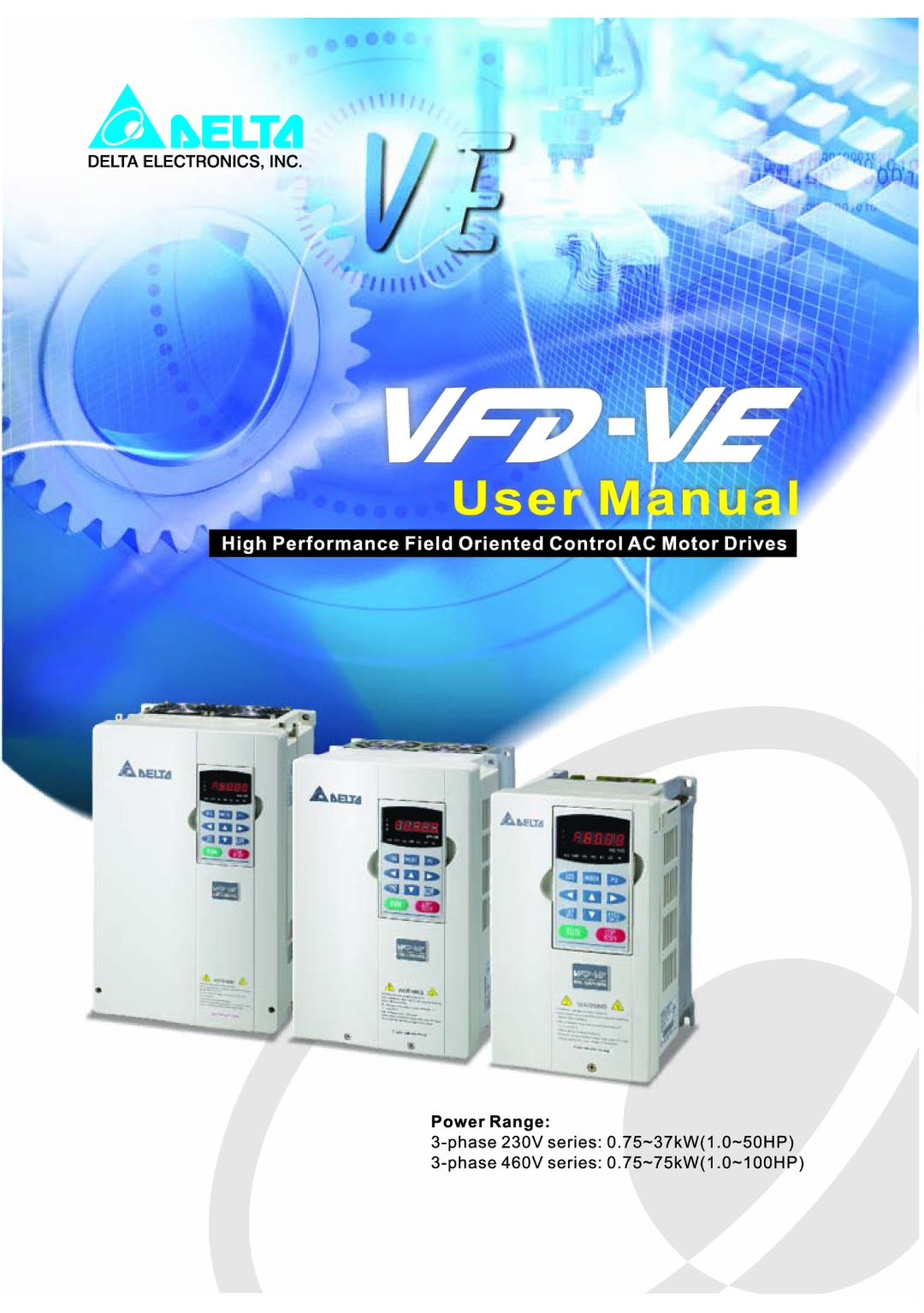 Delta Electronics VFD-VE Series manual 