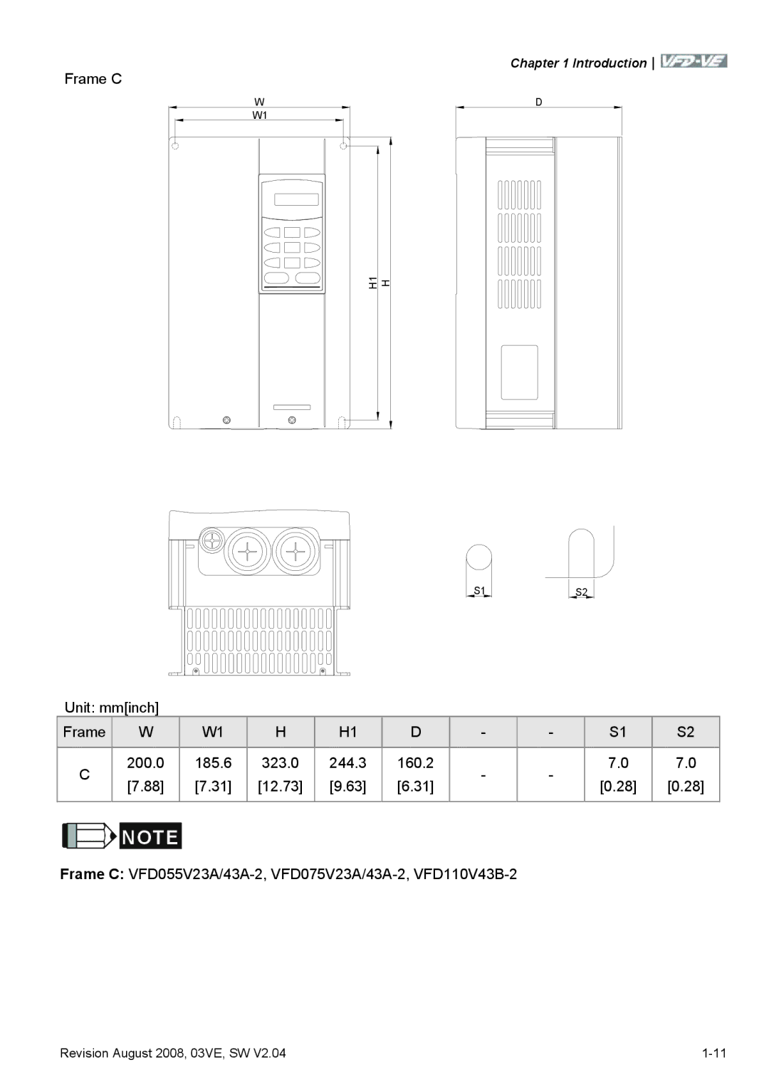 Delta Electronics VFD-VE Series manual Introduction 