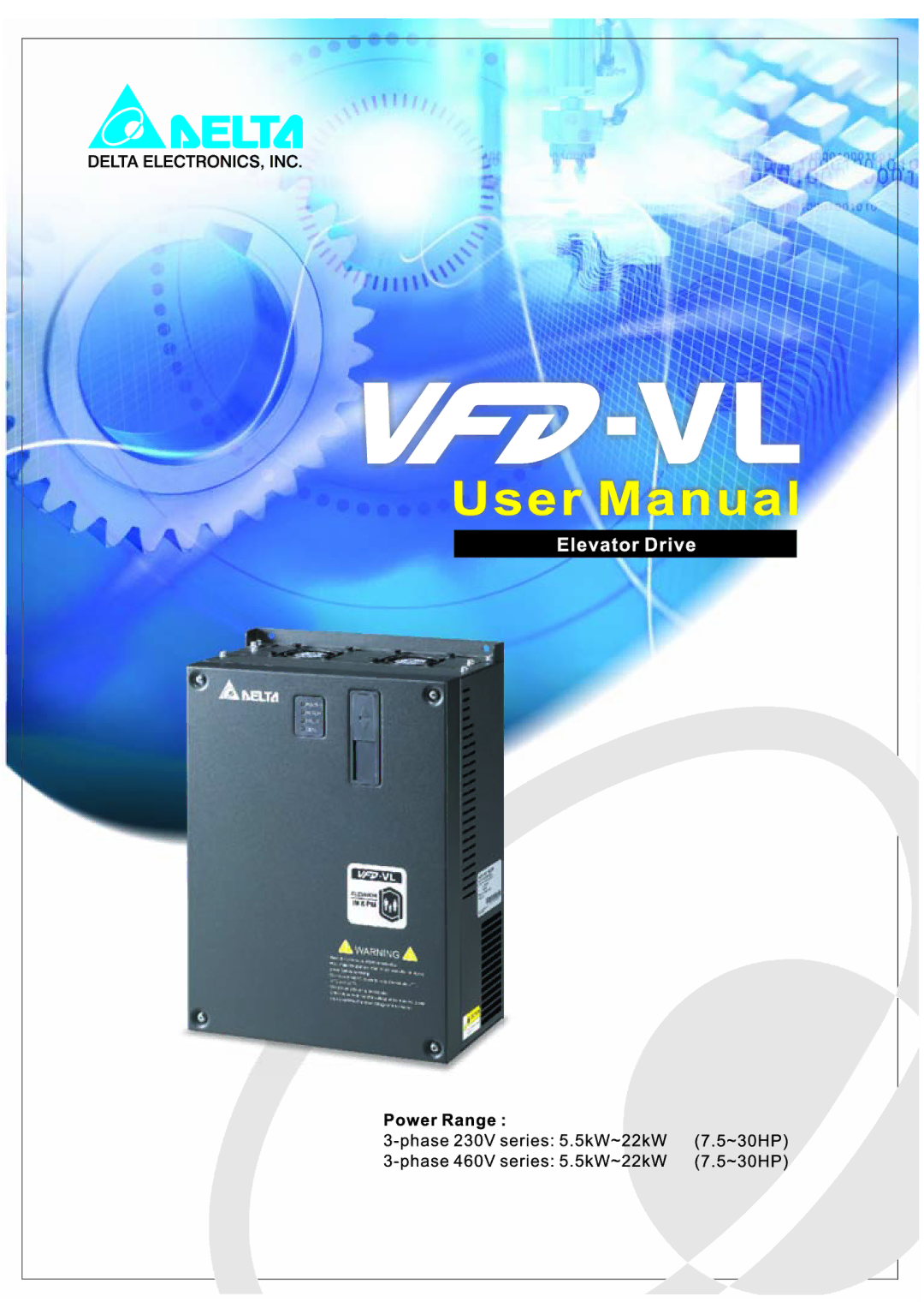 Delta Electronics VFD-VL manual 