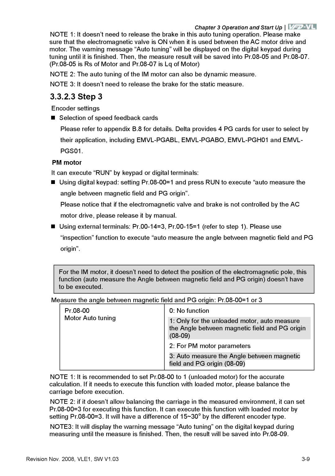 Delta Electronics VFD-VL manual Step 