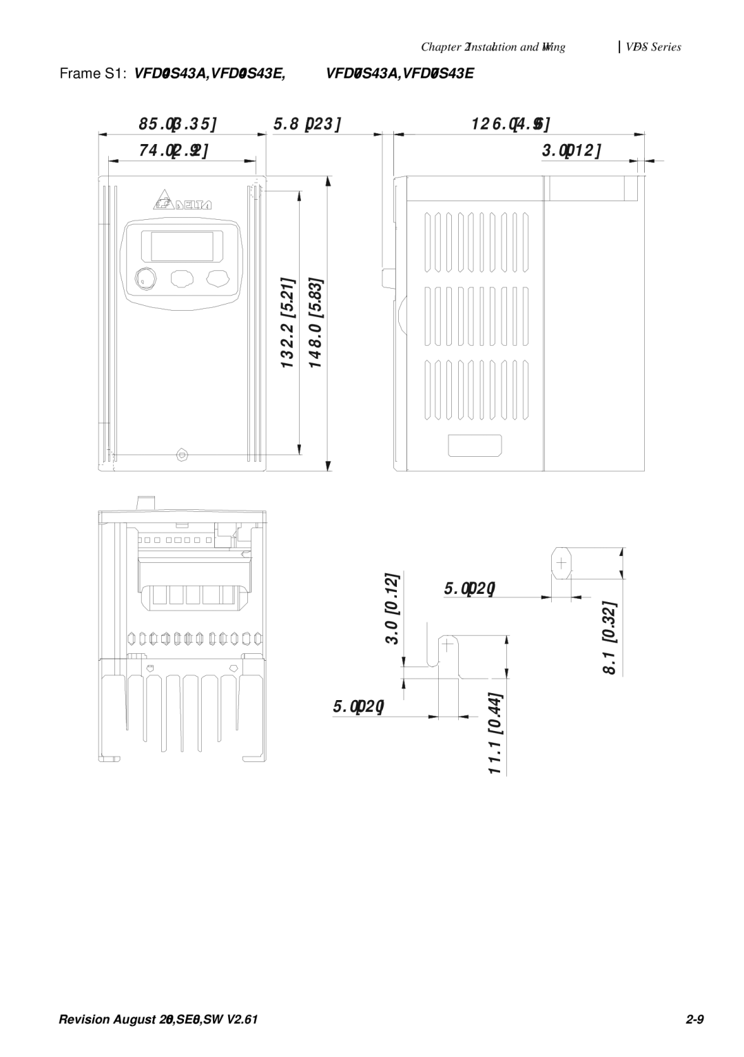 Delta Electronics VFD007S23A manual 12 6 4 