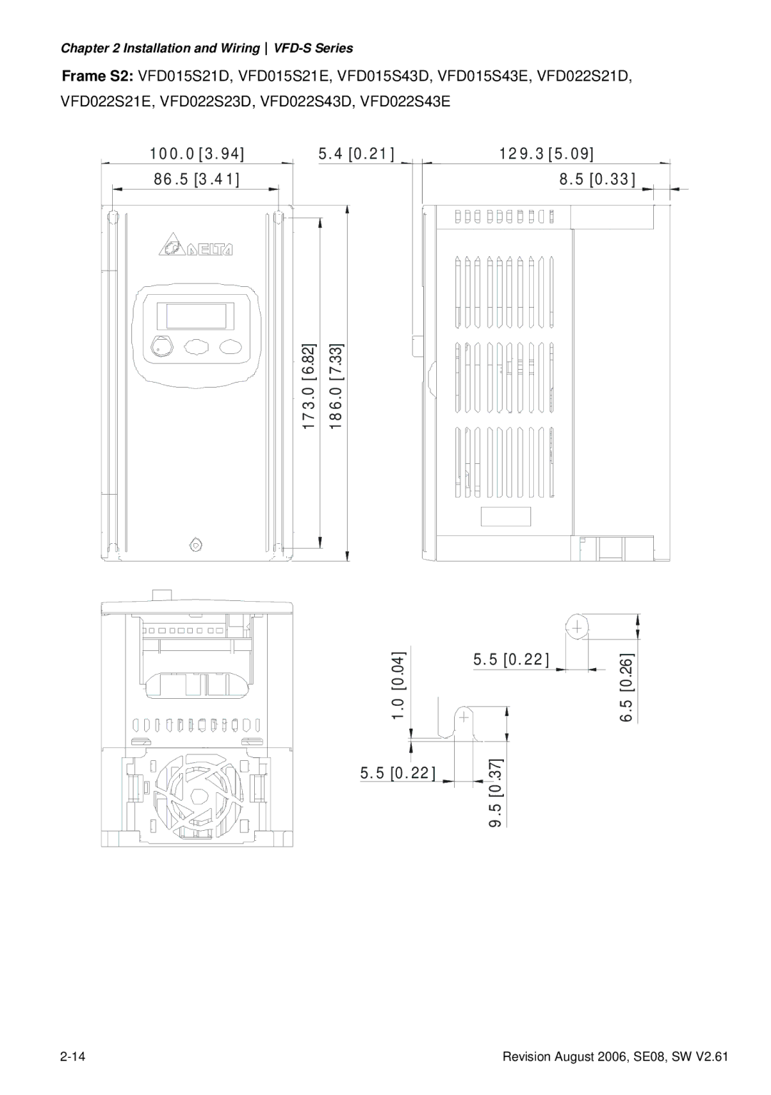 Delta Electronics VFD007S23A manual 12 9 5 