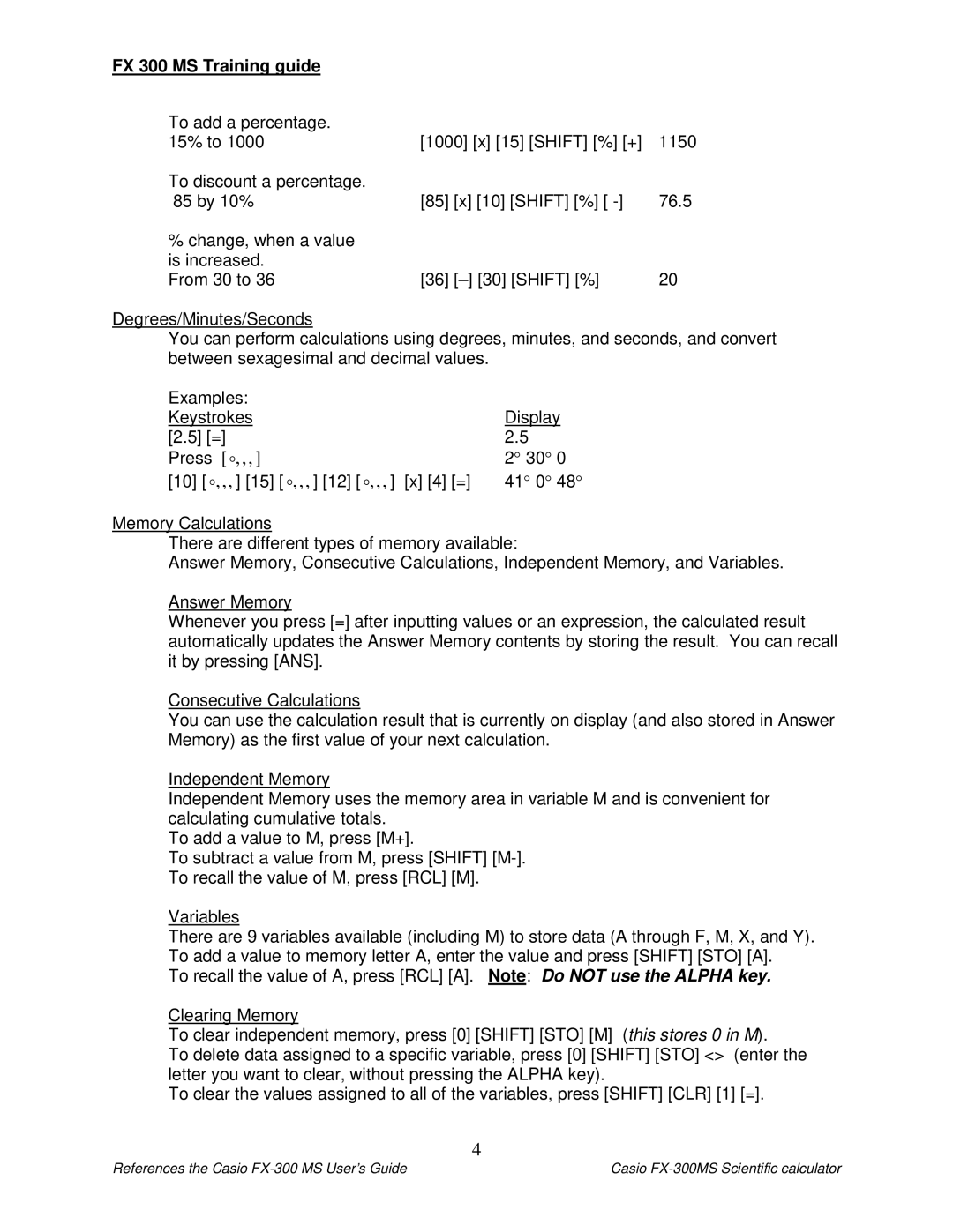 Delta manual FX 300 MS Training guide 