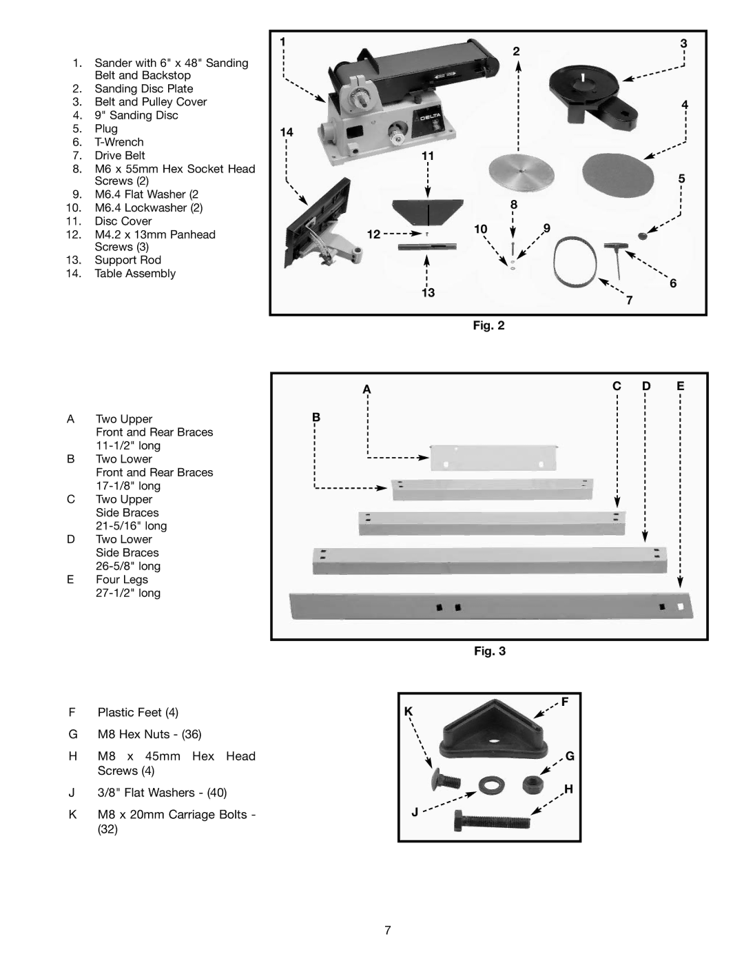 Delta (Model 31-695) instruction manual Ac D E 