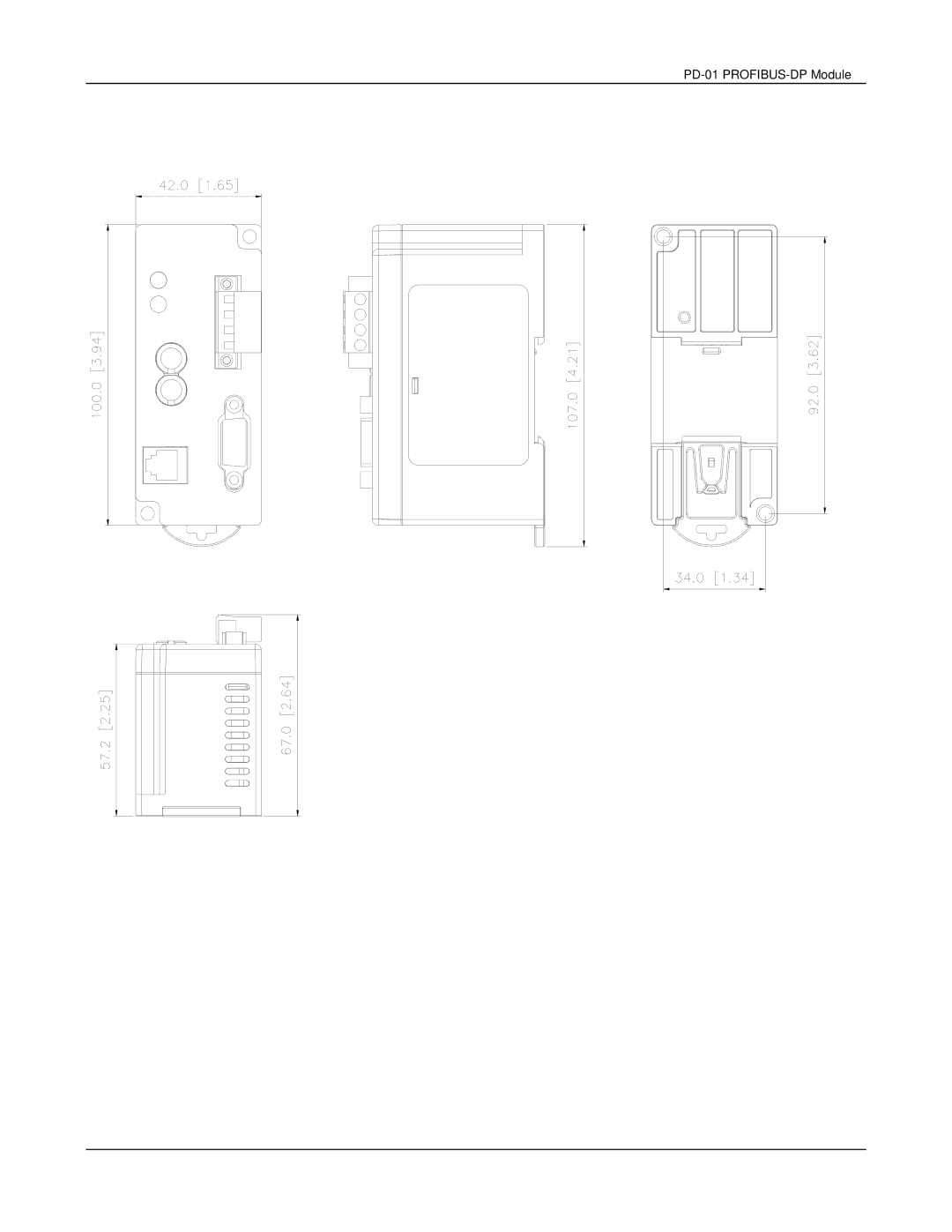 Delta PD-01 user manual Dimensions 