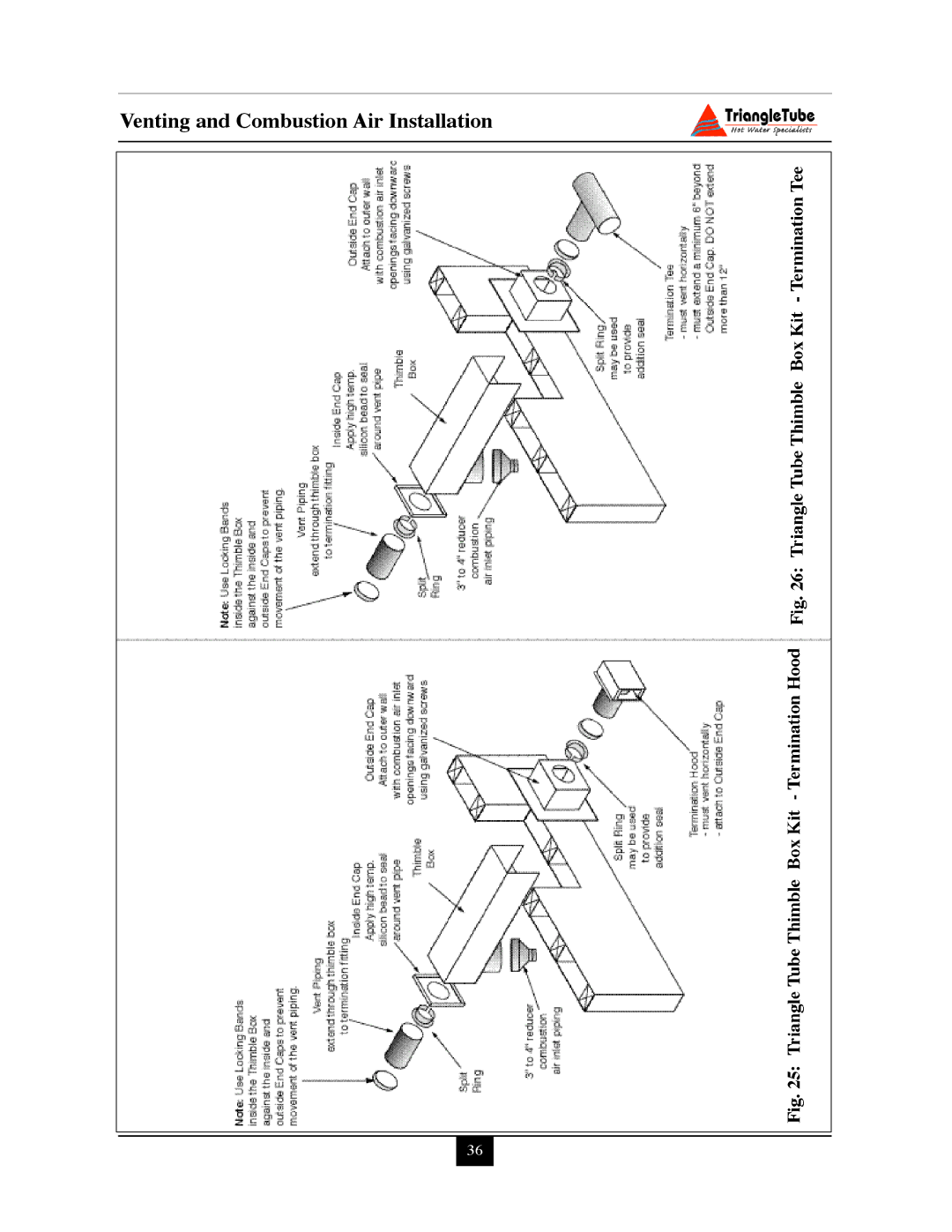 Delta PG PLUS-25 warranty Venting and Combustion Air Installation 