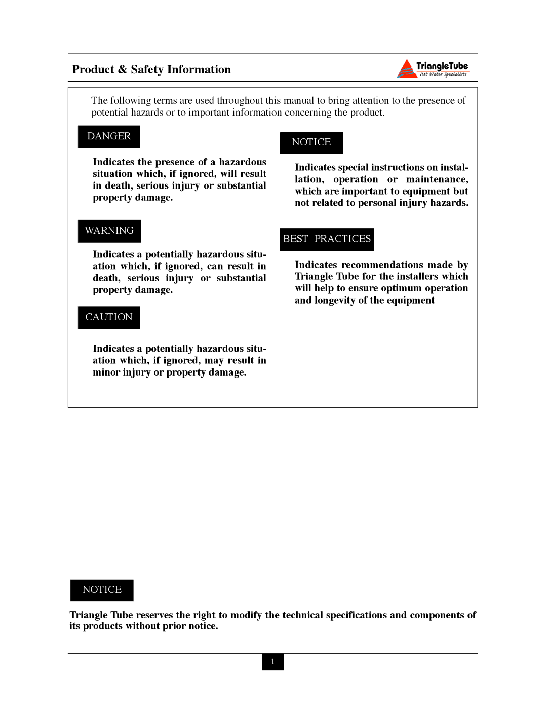 Delta PG PLUS-25 warranty Product & Safety Information 