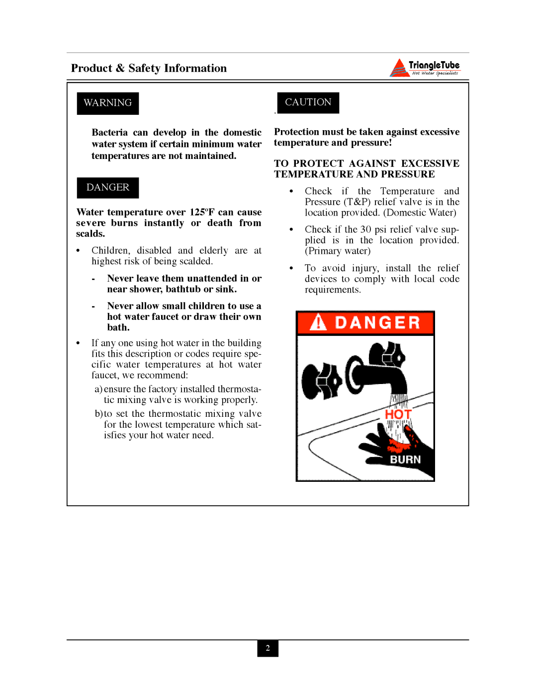 Delta PG PLUS-25 warranty To Protect Against Excessive Temperature and Pressure 