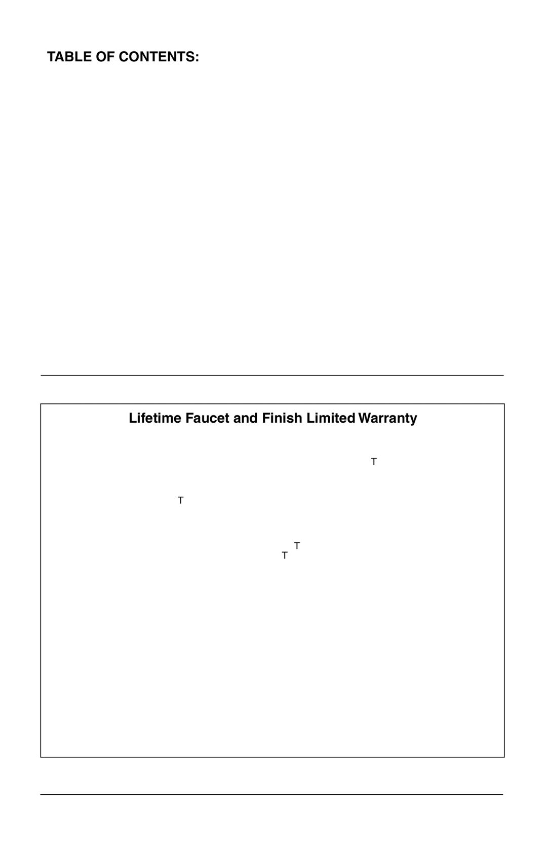 Delta R18224, R18448 instruction sheet Table of Contents 