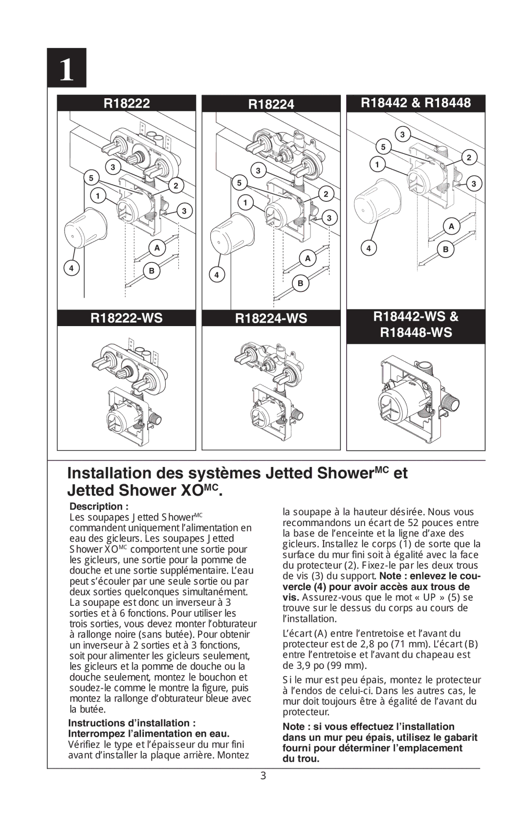 Delta R18448, R18224 instruction sheet Description 