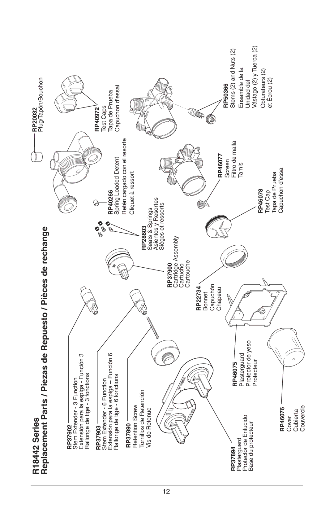 Delta R18224, R18448 instruction sheet RP46078 