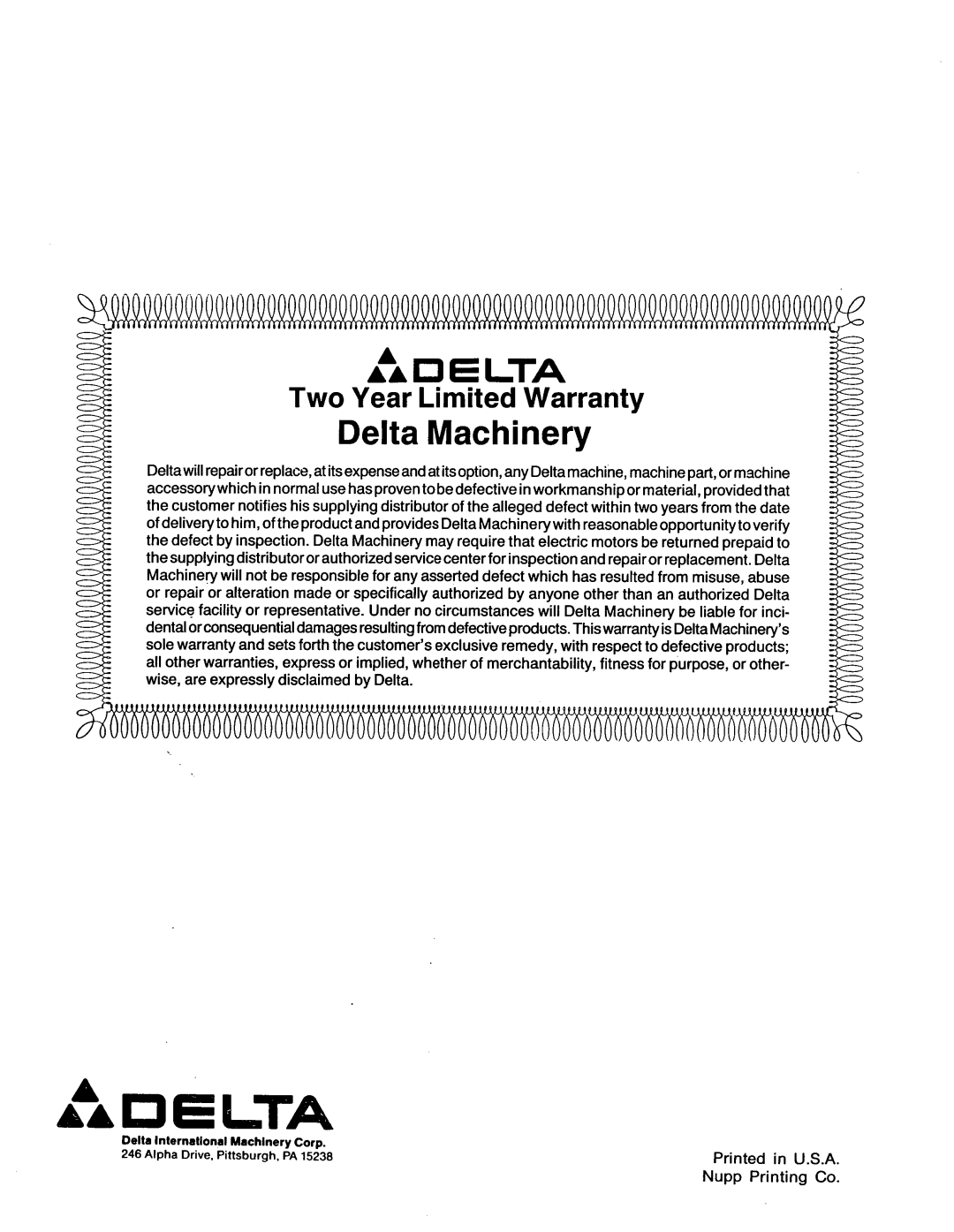 Delta RT-31 manual 