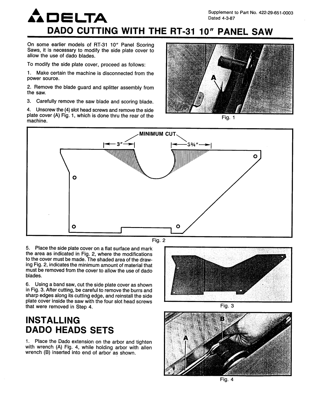 Delta RT-31 manual 