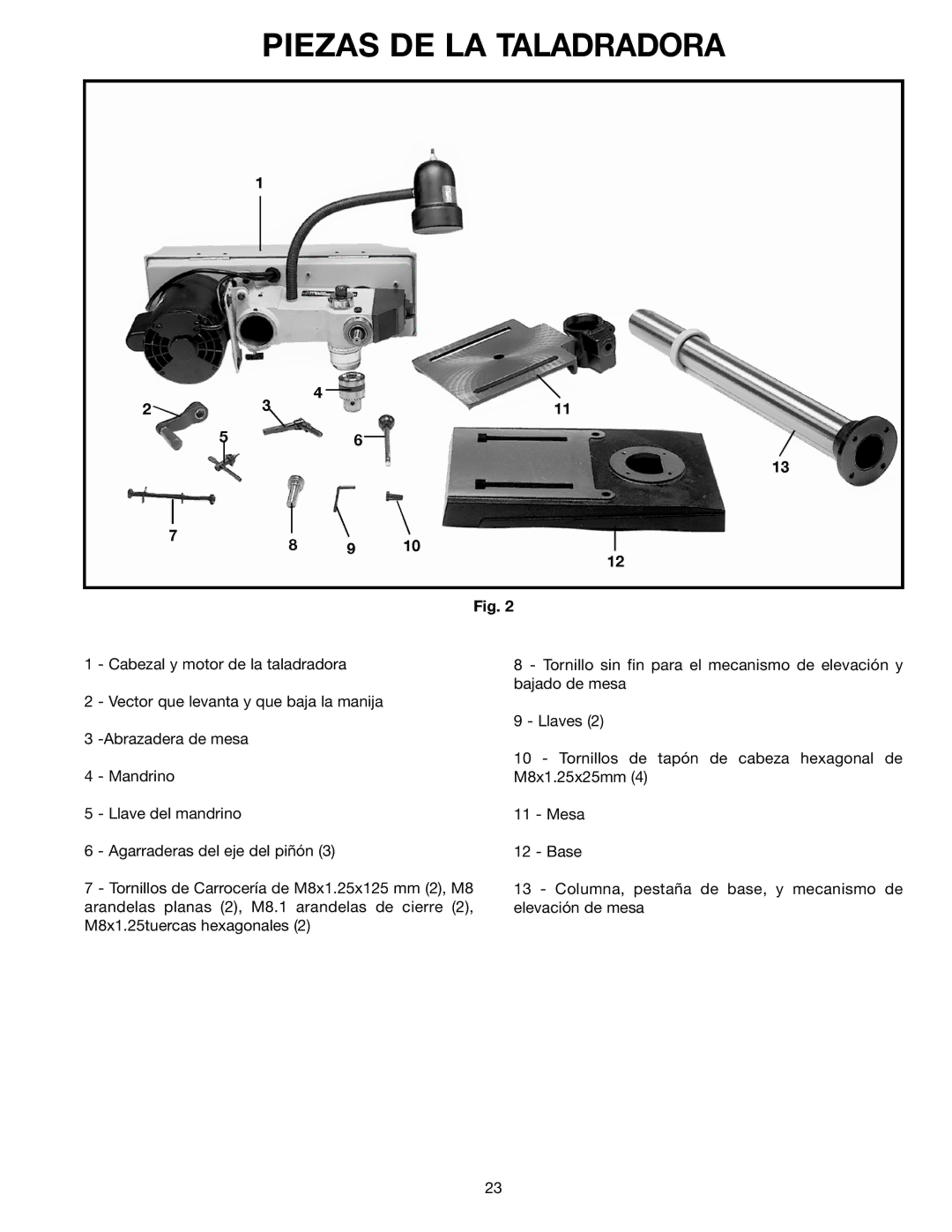 Delta 638517-00, SM300 warranty Piezas DE LA Taladradora 