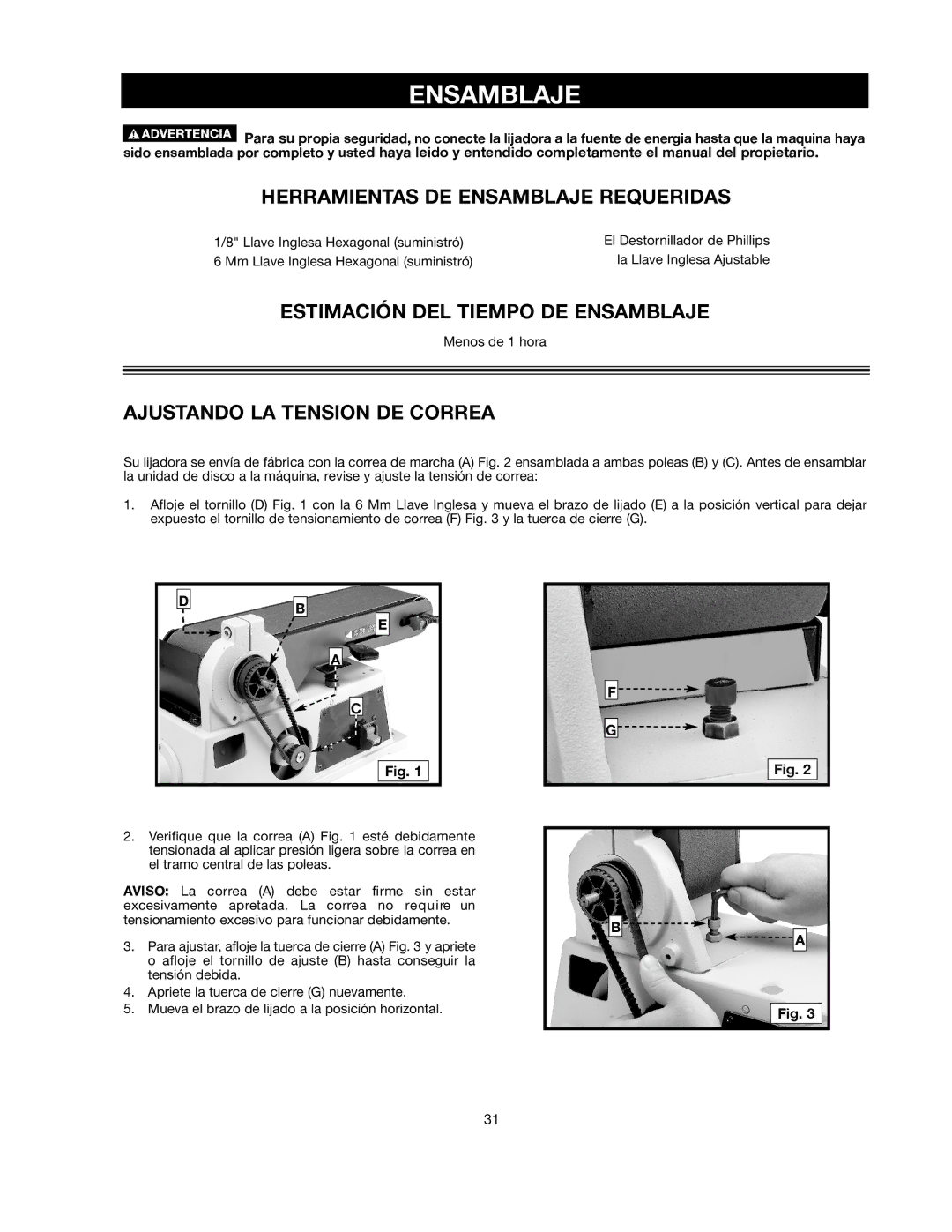 Delta 491836-00, SM500 warranty S a M B L a J E, Herramientas DE Ensamblaje Requeridas, Estimación DEL Tiempo DE Ensamblaje 