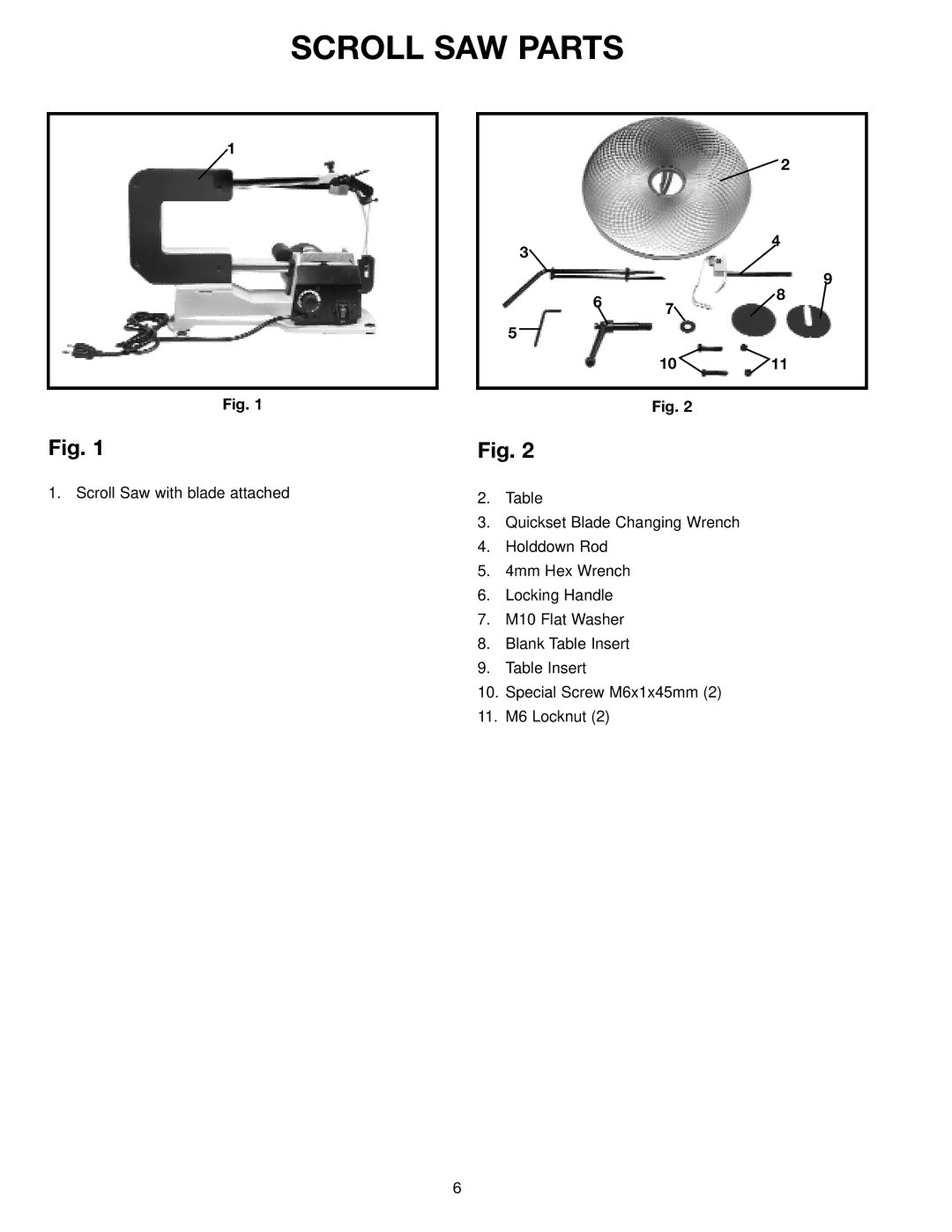 Delta SM600 instruction manual Scroll SAW Parts 