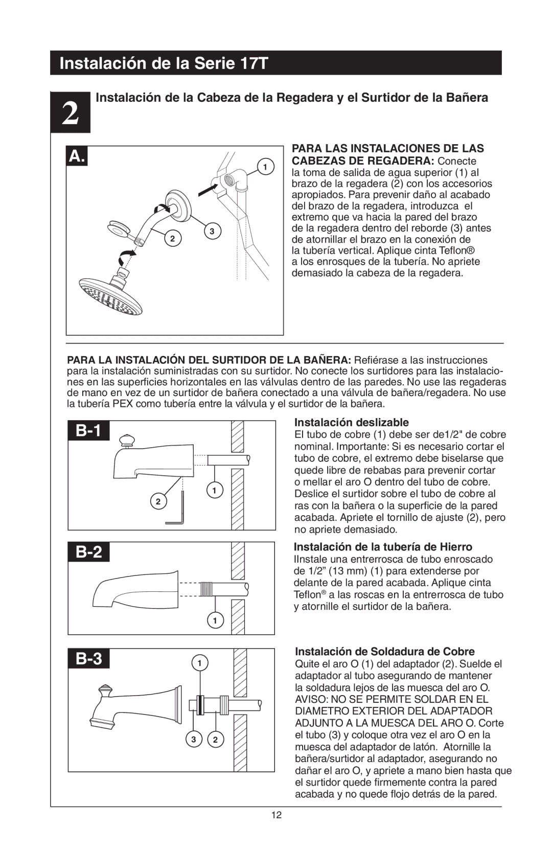 Delta T17T085, T17T485, T17T285, T17T282, T17T482, RP61611s manual Para LAS Instalaciones DE LAS 