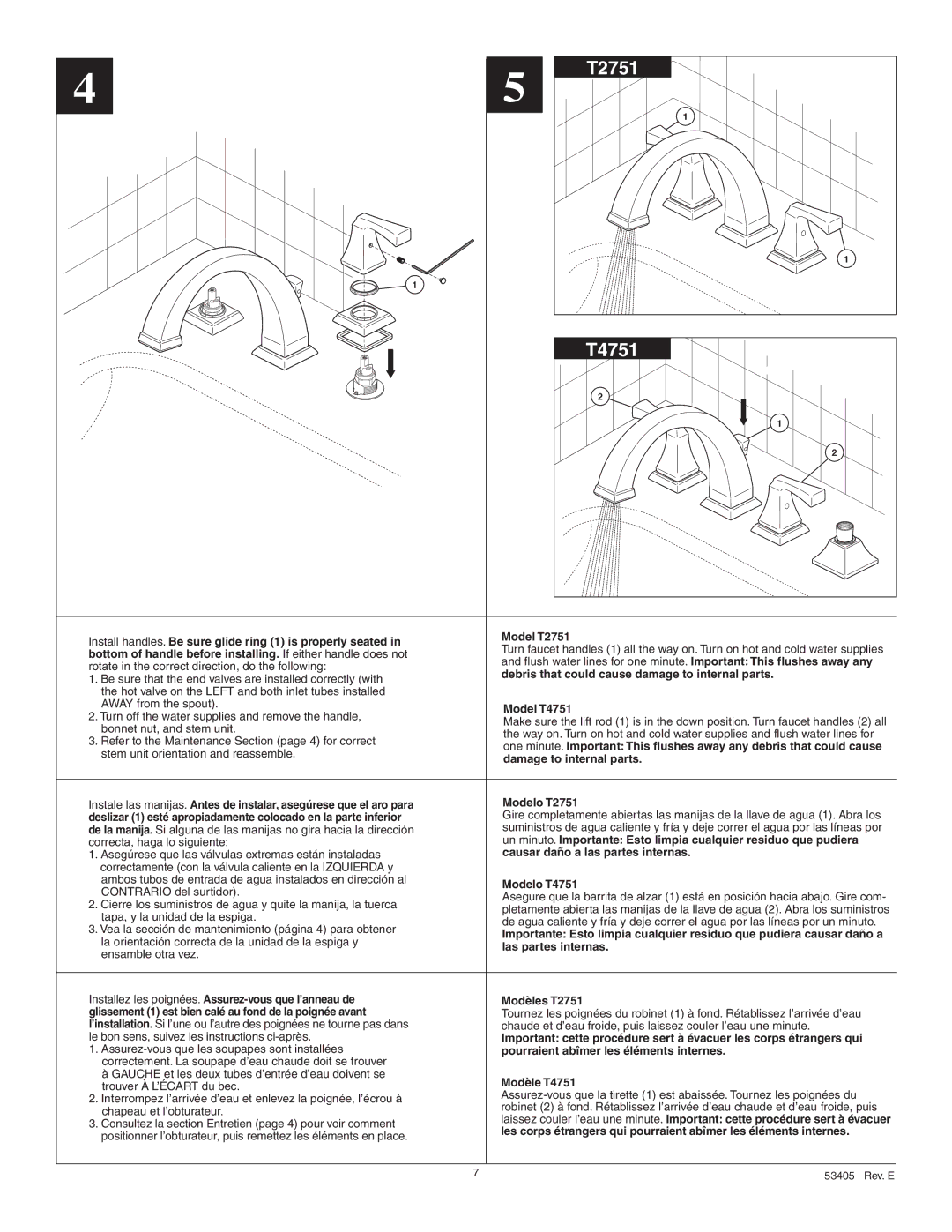 Delta T4751 manual T2751 