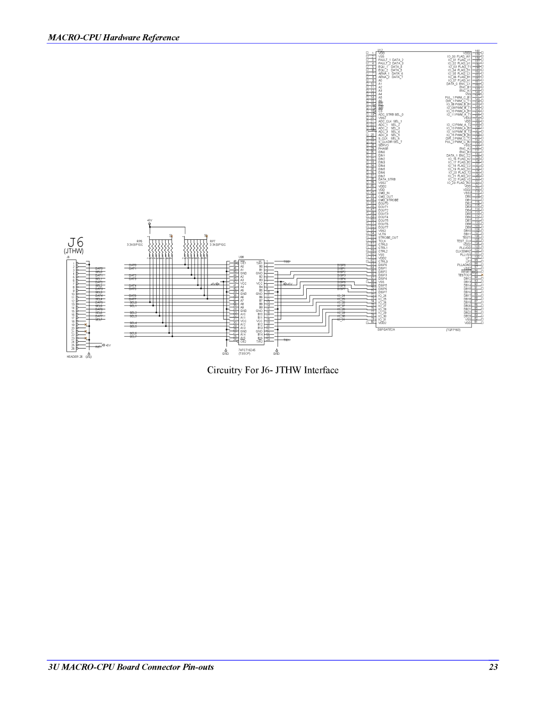 Delta Tau 4Ax-602804-xHxx manual Circuitry For J6- Jthw Interface 