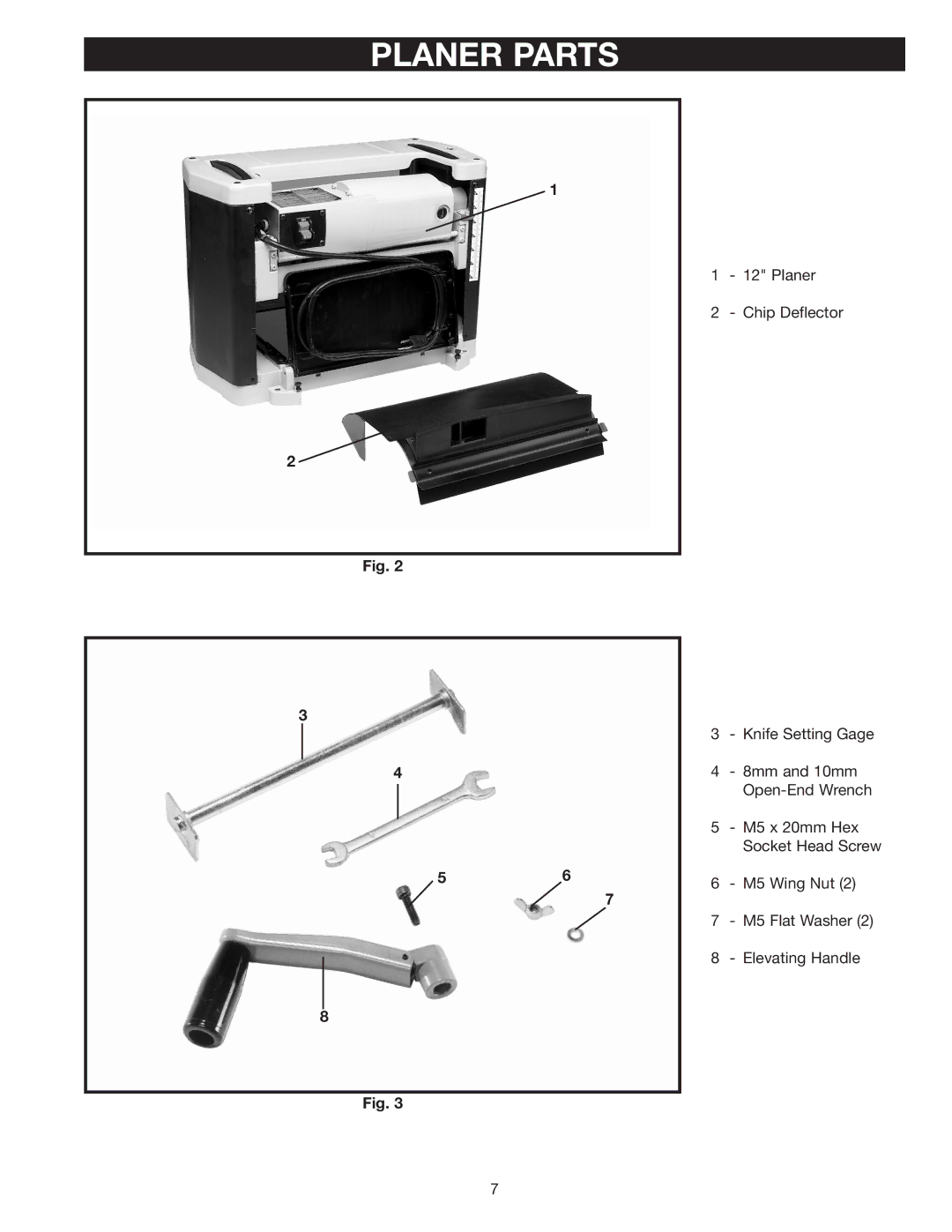 Delta TP300 instruction manual Planer Parts 