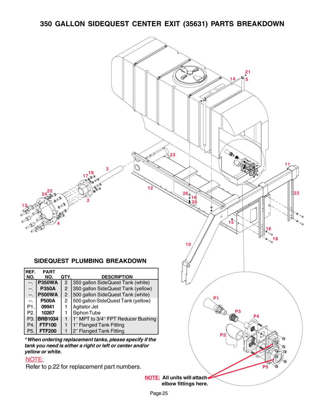 Demco AC20037 manual Gallon Sidequest Center Exit 35631 Parts Breakdown 