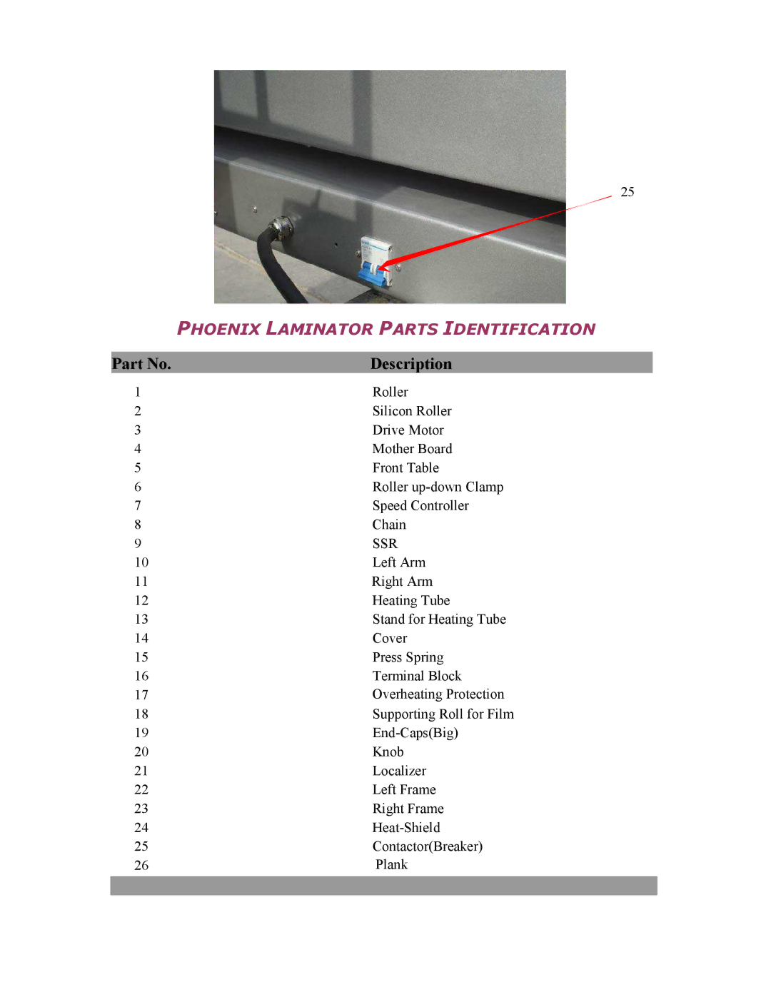 Demco ML44 manual Description 