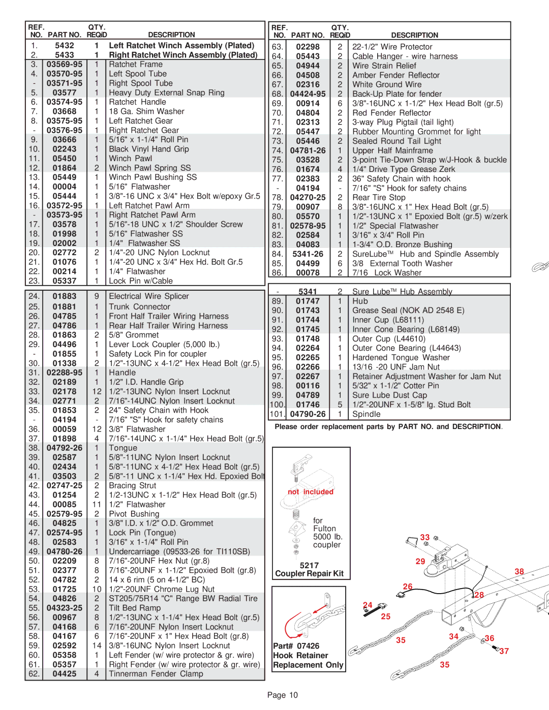 Demco TI110 03570-95, 03571-95, 03577, 03574-95, 03668, 03575-95, 03576-95, 03666, 02243, 05450, 01864, 05449, 00004, 5341 